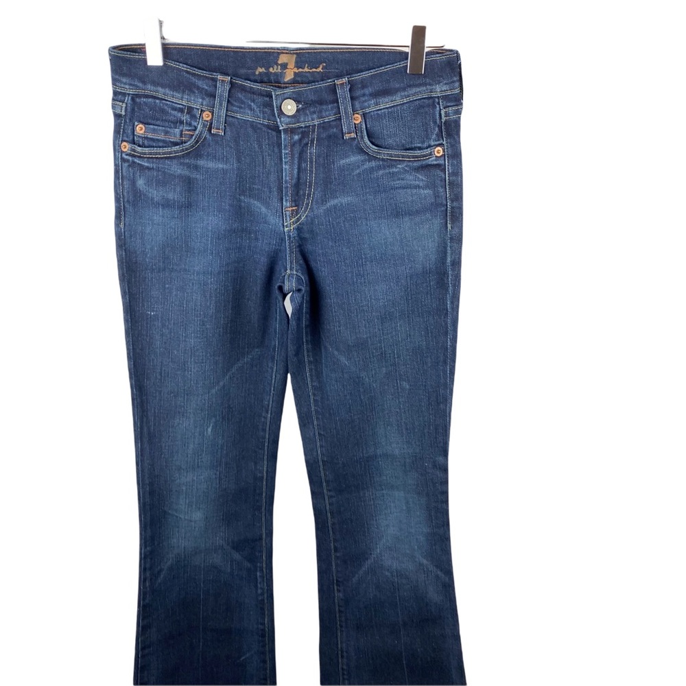 7 For All Mankind 7FAMK Vintage Flare Jeans Mid Rise Medium Wash Size 26 - Picture 2 of 9